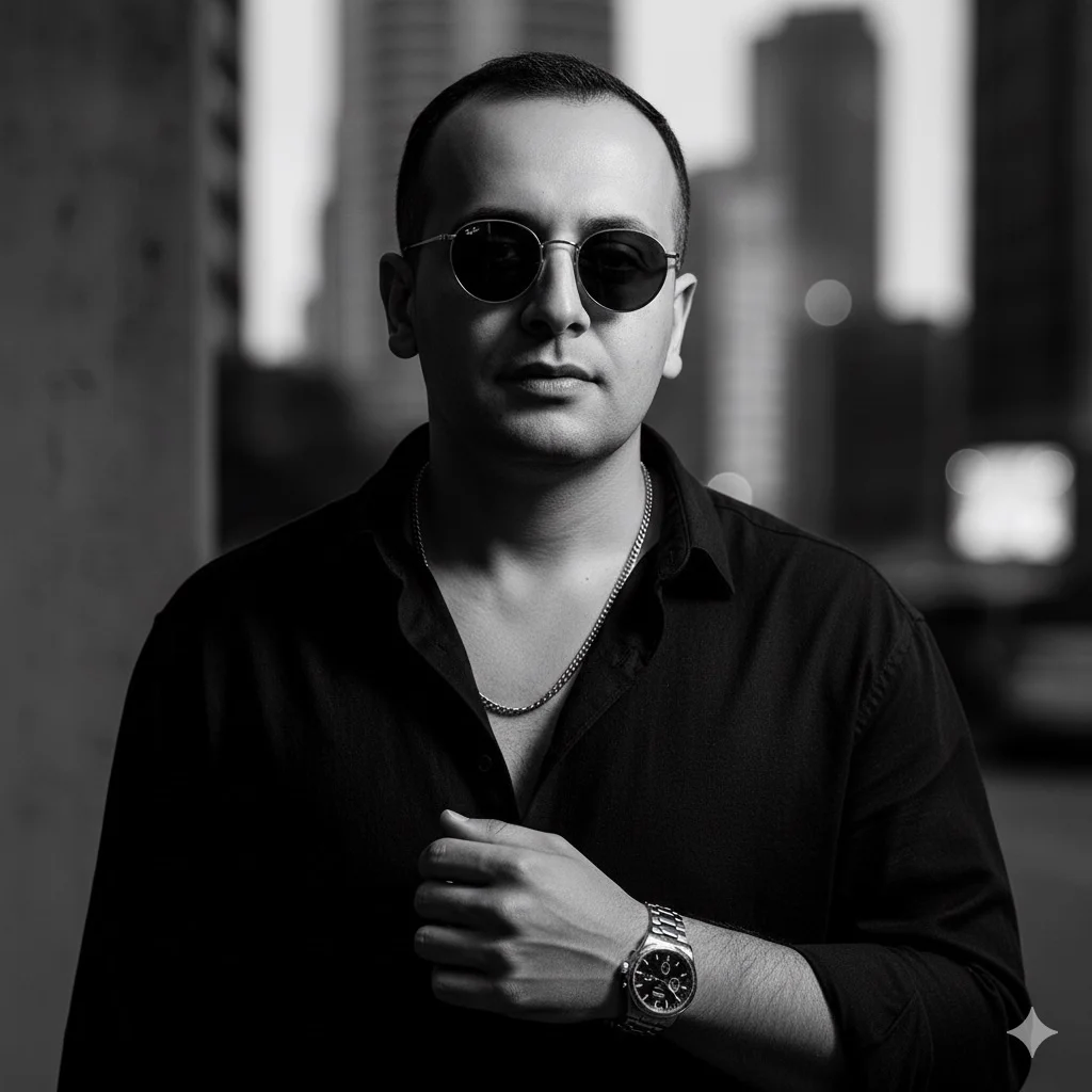 Stylish Man's Moody Portrait