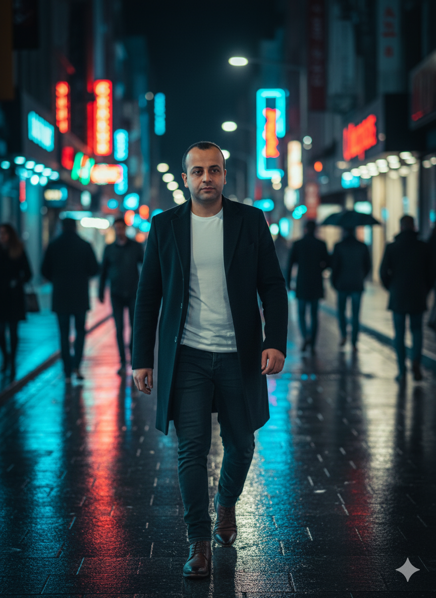 Night City Man Image