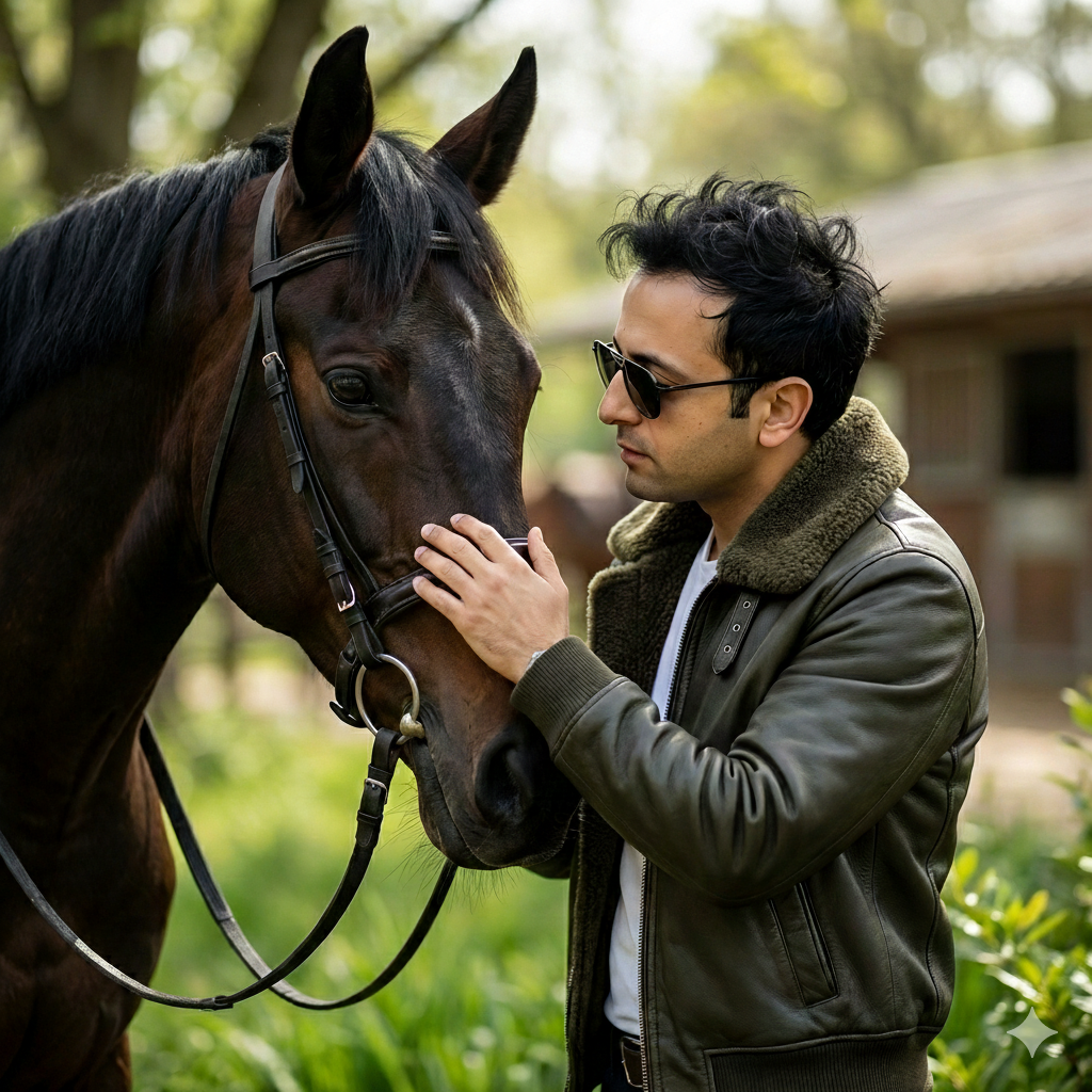Dramatic Portrait of a Handsome