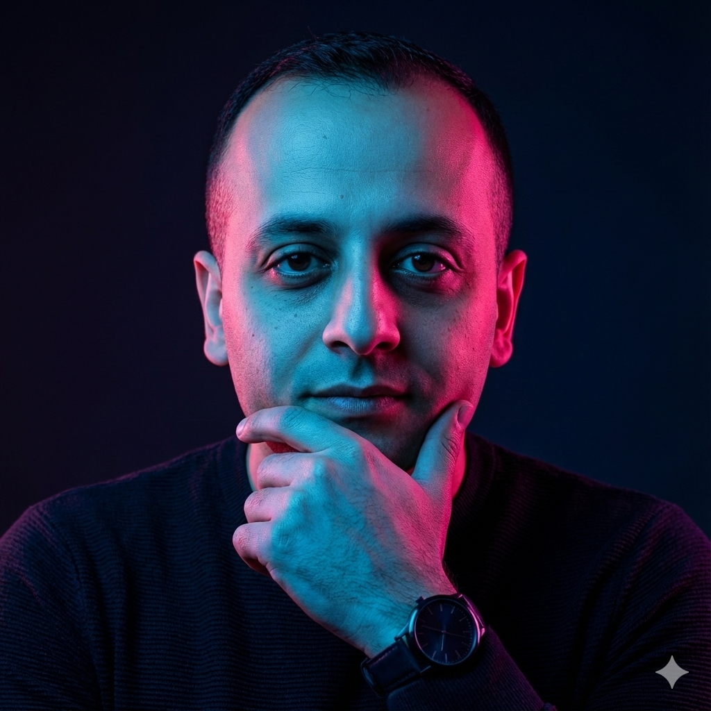 Dual Tone Neon Portrait