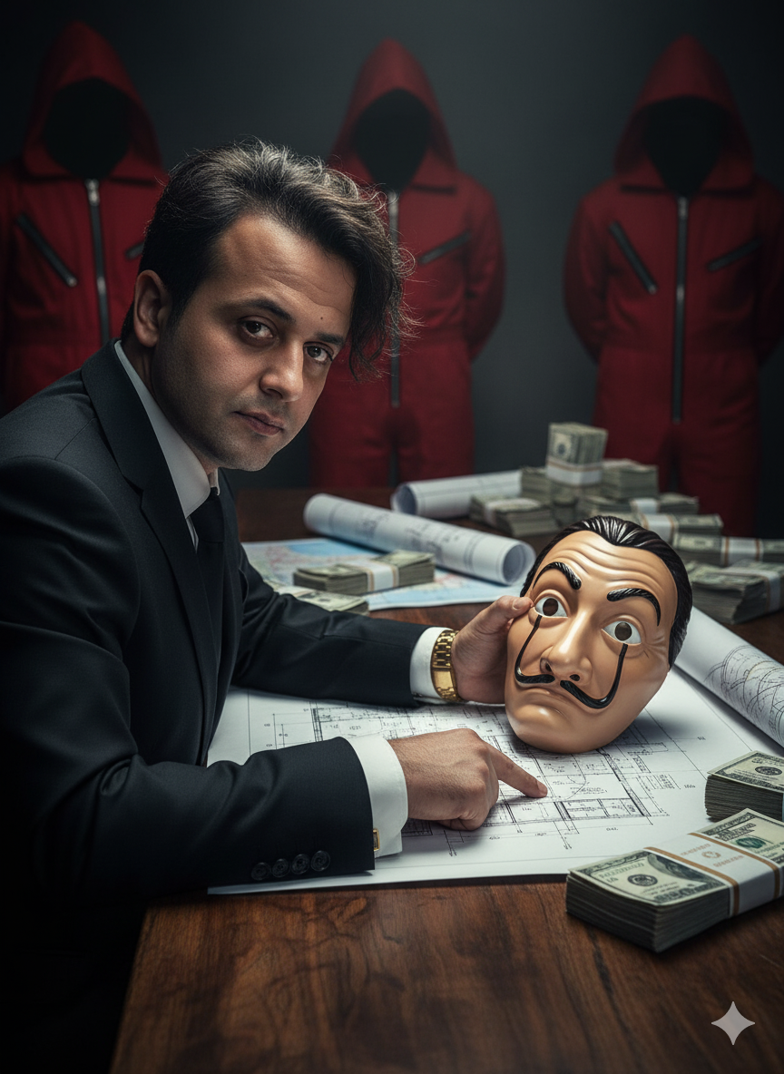 Money Heist Leader with Mask