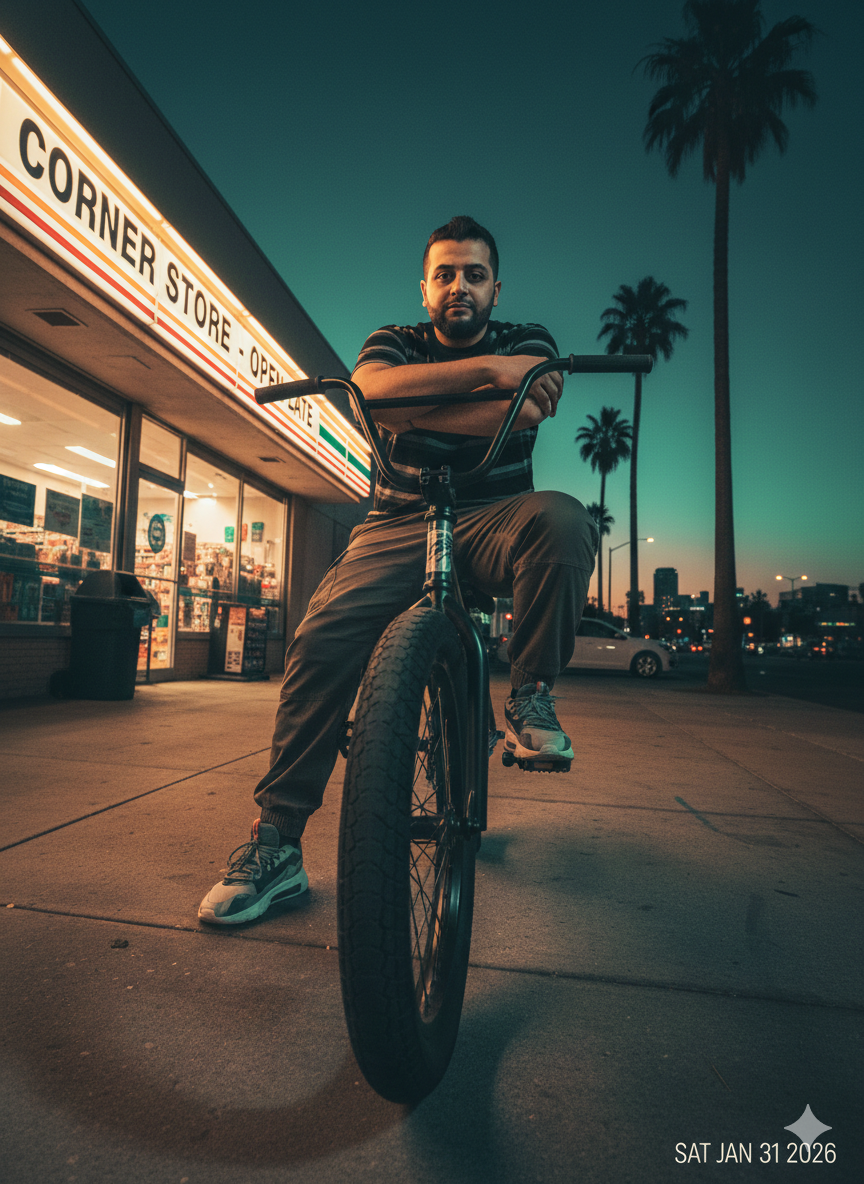 Low-Angle Cinematic Portrait